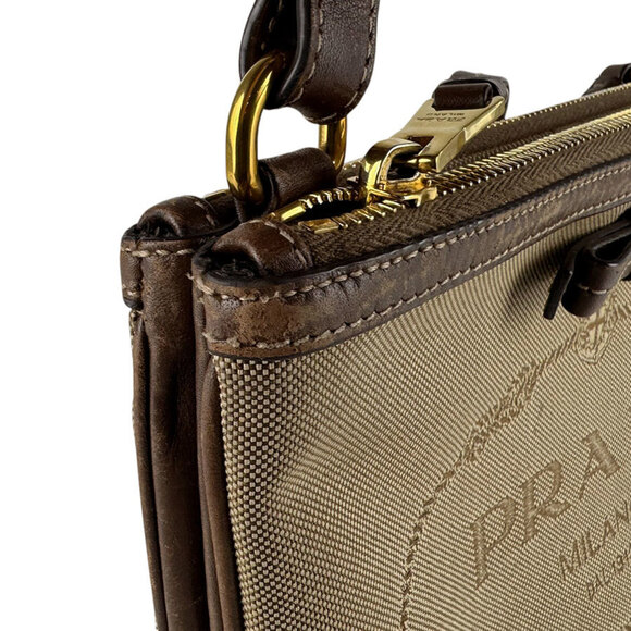 PRADA Brown Leather Shoulder Bag main image 11